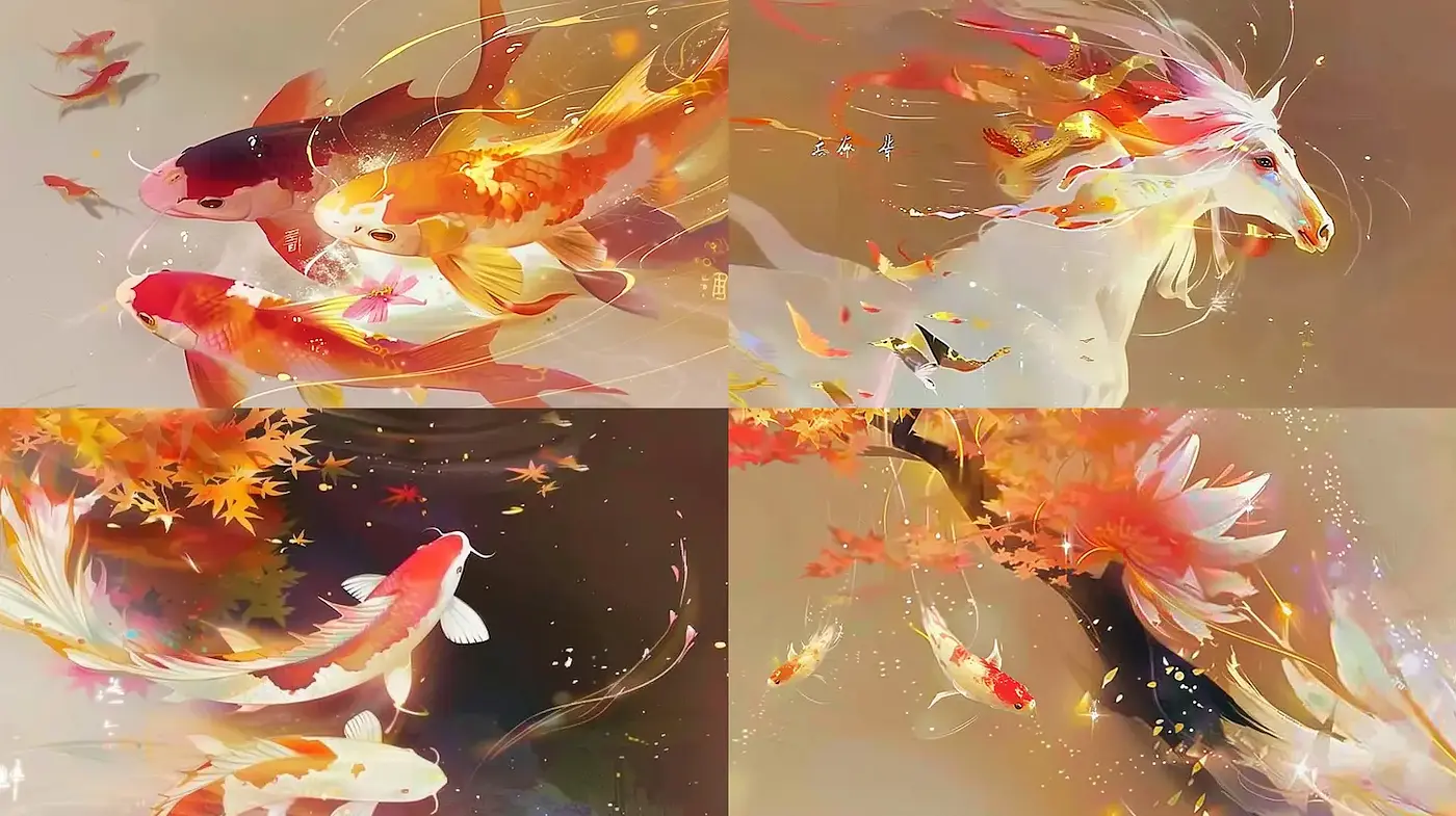 Transcendent Dreamlike Watercolor Imagery with Natural Elements - Midjourney sref style