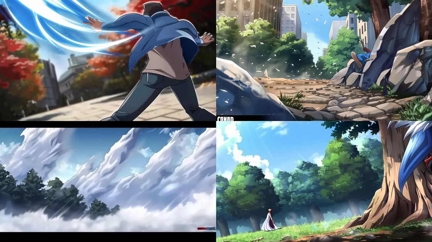 Ethereal Serenity in Dynamic Motion: A Synthesis of Anime Influence and Luminous Natural Environments - Midjourney sref style