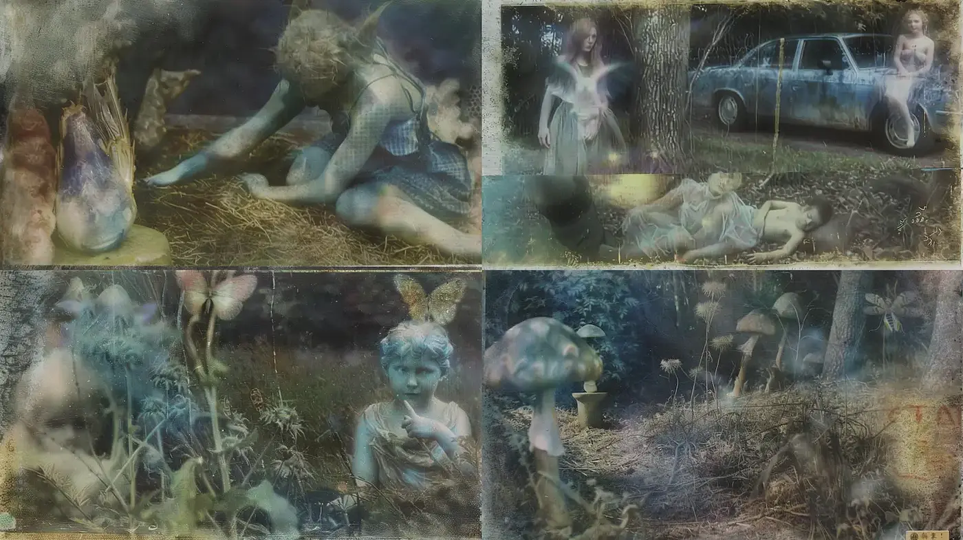 Ethereal and Surreal Vintage Fantasy with a Touch of Whimsy - Midjourney sref style