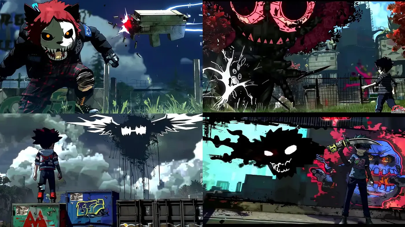 Dynamic and Bold Narrative Visual Style with Urban Influences - Midjourney sref style