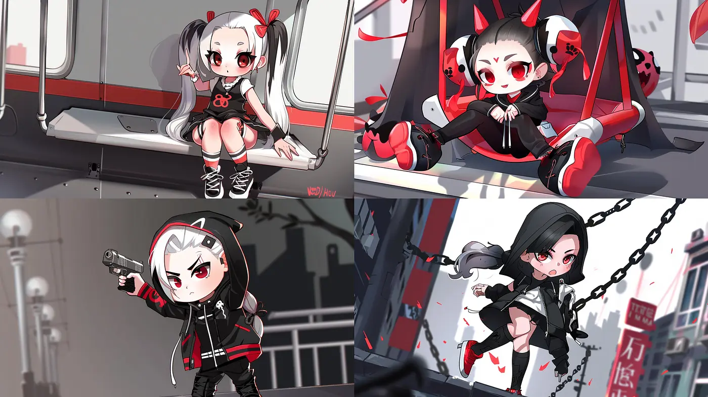 Vibrant Anime-Inspired Expressions of Modern Youthful Rebellion - Midjourney sref style