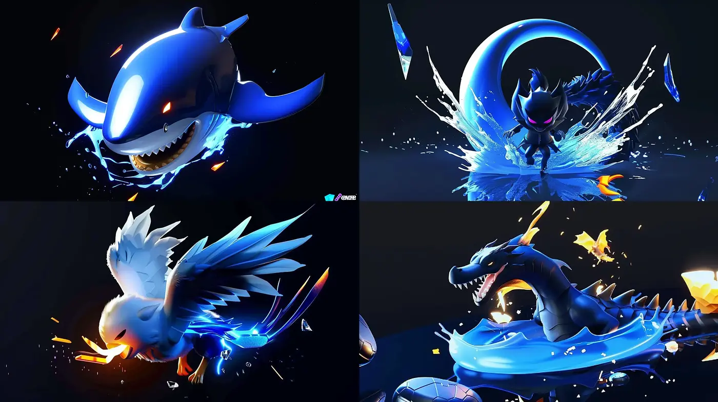 Dynamic Luminescent Creatures of the Ethereal Night - Midjourney sref style