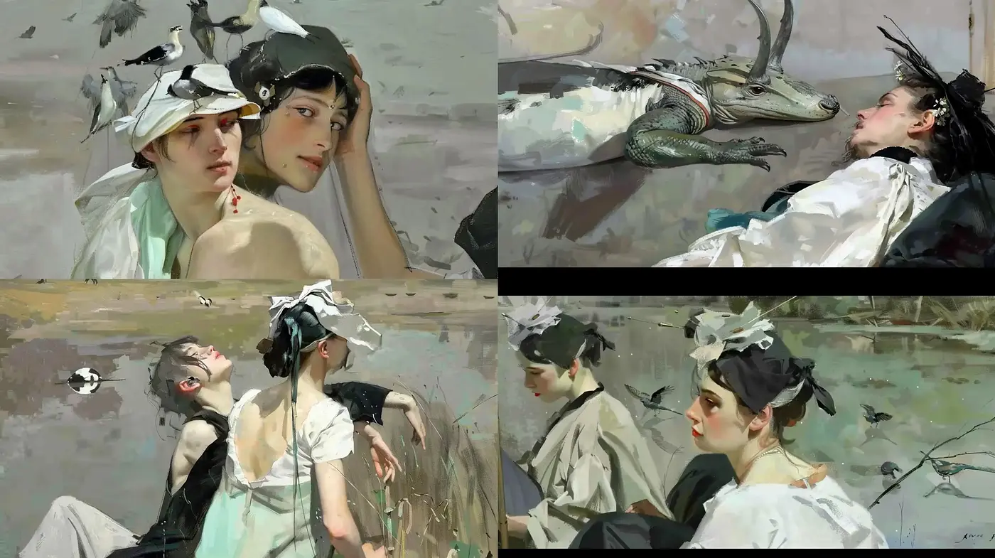 Ethereal Whimsy in Muted Impressionism - Midjourney sref style