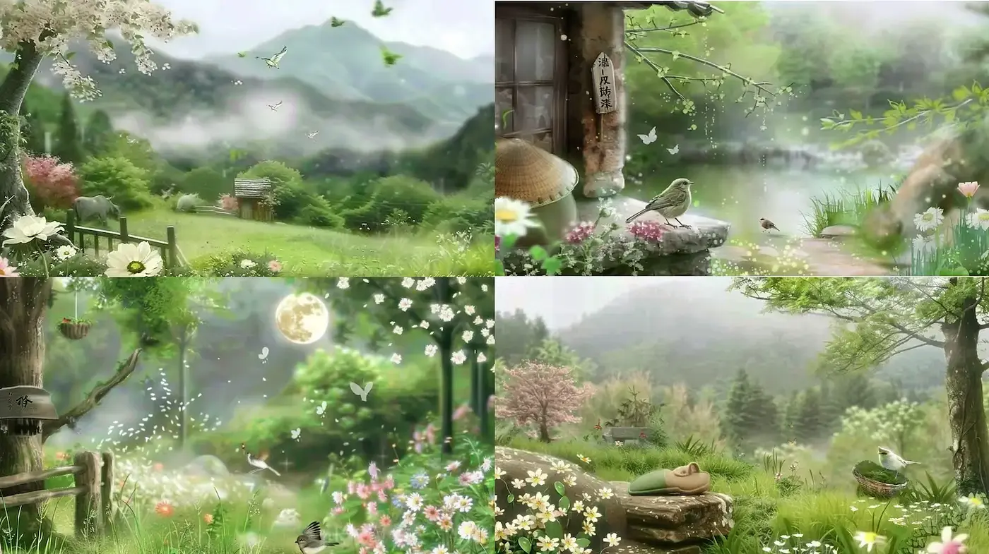 Ethereal Serenity in Nature-Inspired Landscapes - Midjourney sref style