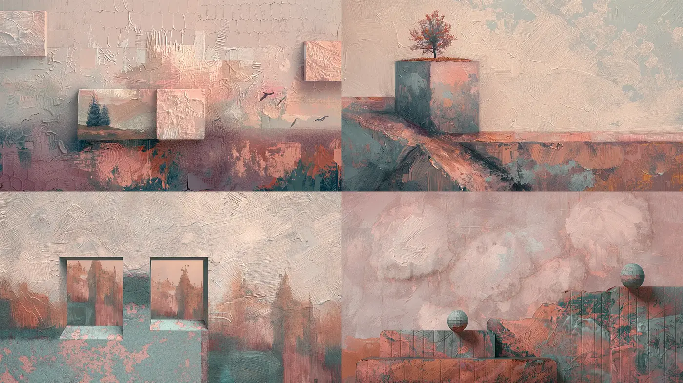 Abstract Atmospheric Impressionism with a Surreal Touch - Midjourney sref style