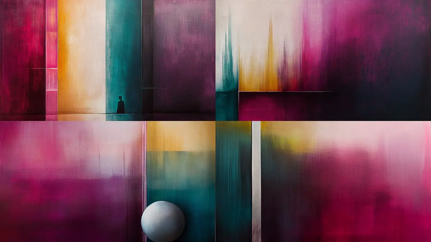 Abstract Modernism with Emotional Depth and Vibrant Textures - Midjourney sref style