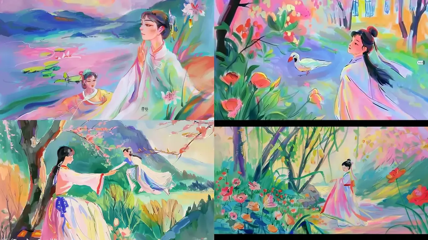 Lush Aesthetic with Ethereal Essence in Vibrant Nature Scenes - Midjourney sref style