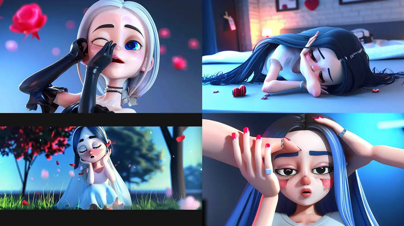 Surreal Dreamscapes with a Contemporary Animated Essence - Midjourney sref style