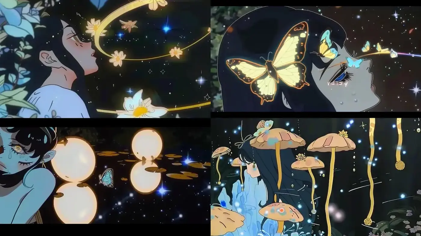 Dreamy and Ethereal Imagery with a Touch of Whimsy and Nature - Midjourney sref style