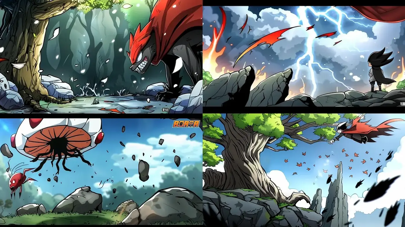 Dynamic and vivid comic-inspired visual storytelling - Midjourney sref style