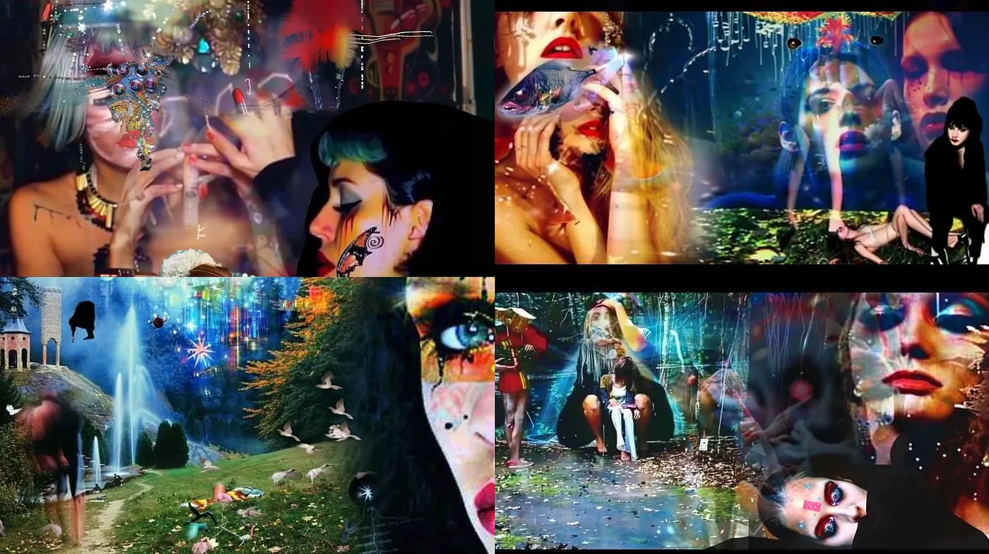 Surrealist Dreamscape: A Synthesis of Vivid Chromatism and Ethereal Textures - Midjourney sref style