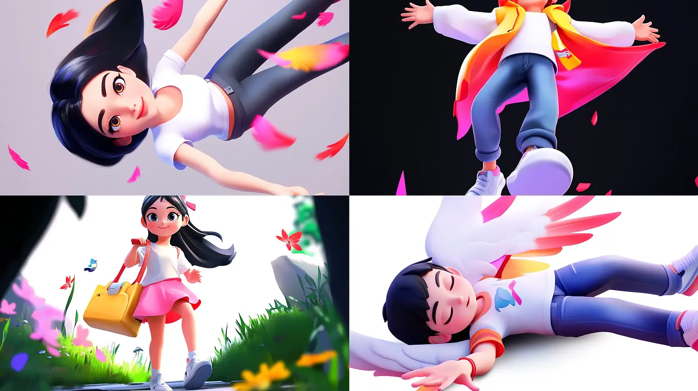 Lively and Expressive 3D Animation Style with Cheerful Overtones - Midjourney sref style