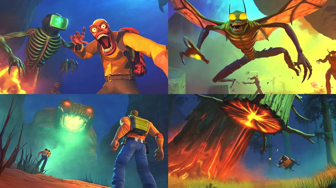 Energetic and Vivid Fantasy Adventure Illustration Style - Midjourney sref style