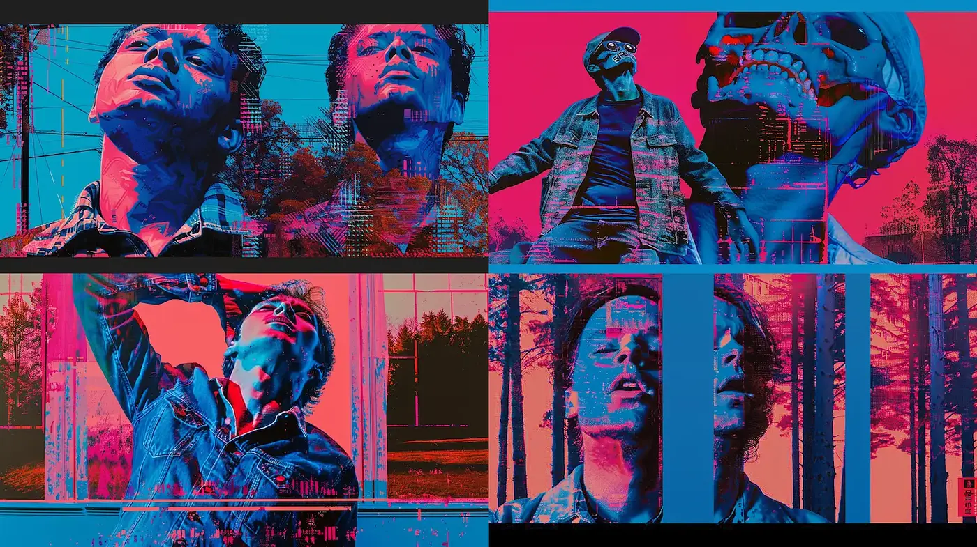 Vibrant and Edgy Imagery Influenced by Contemporary Digital Art - Midjourney sref style