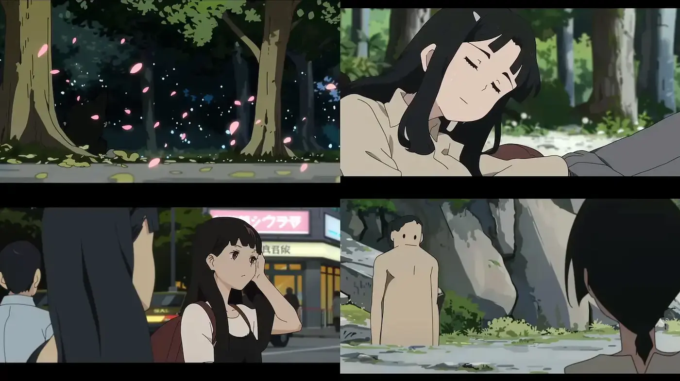 Cinematic Influences with Whimsical Japanese Animation Style - Midjourney sref style