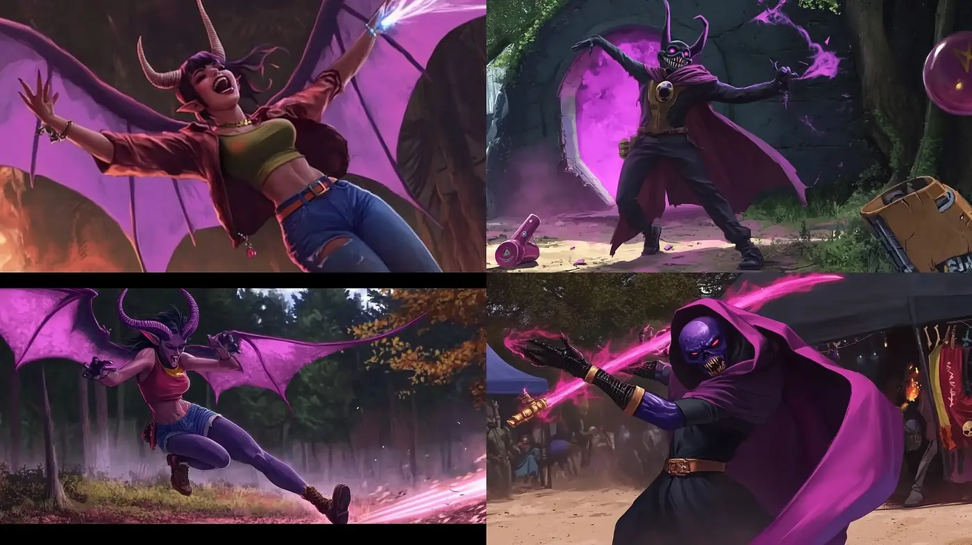 Dynamic Fantasy Art Style with Vivid and Expressive Colors - Midjourney sref style
