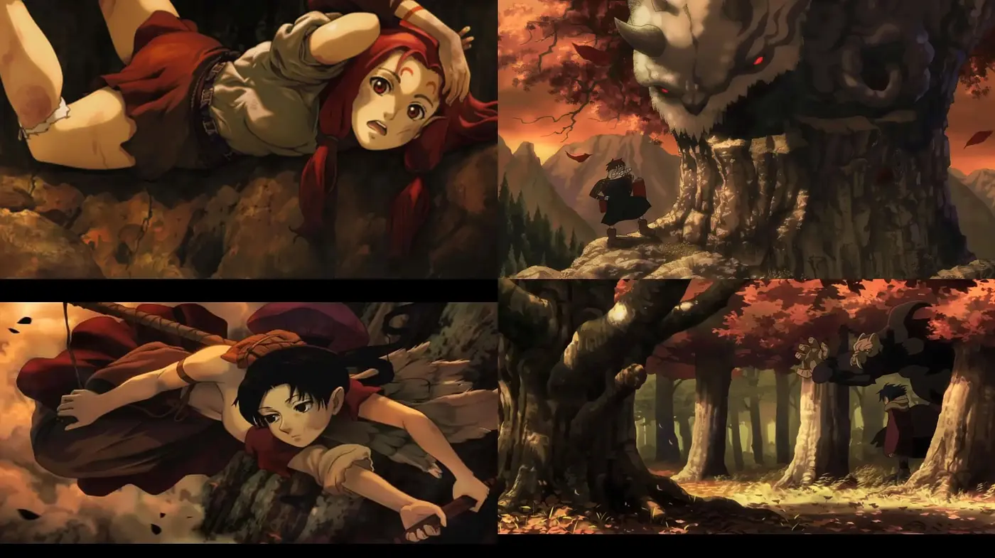 Enchanted Autumnal Anime Dreamscape - Midjourney sref style