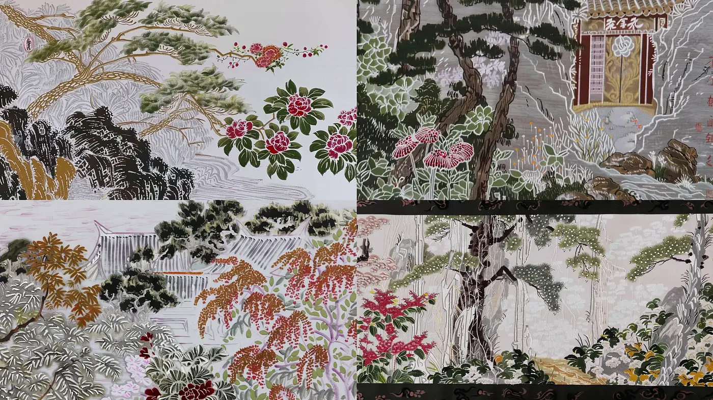 Ethereal Nature Tapestry in Subdued Tonal Harmony - Midjourney sref style