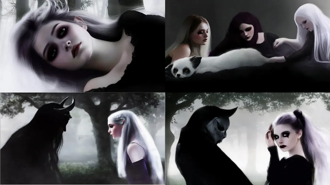 Ethereal Gothic Whispers: A Homage to Dark Fantasy - Midjourney sref style