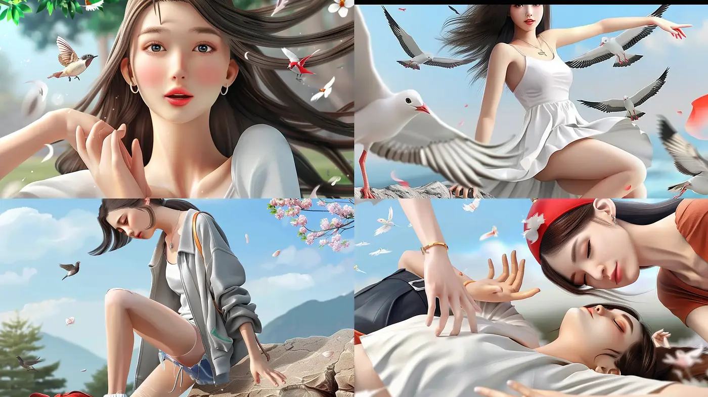Ethereal Elegance with a Surreal Dreamlike Touch - Midjourney sref style