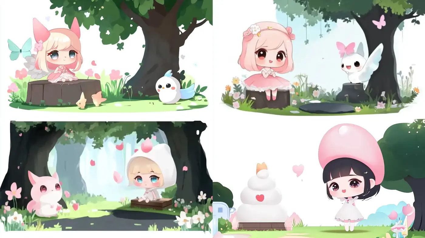 Enchanting Pastel Dreamscape with Anime Influence - Midjourney sref style