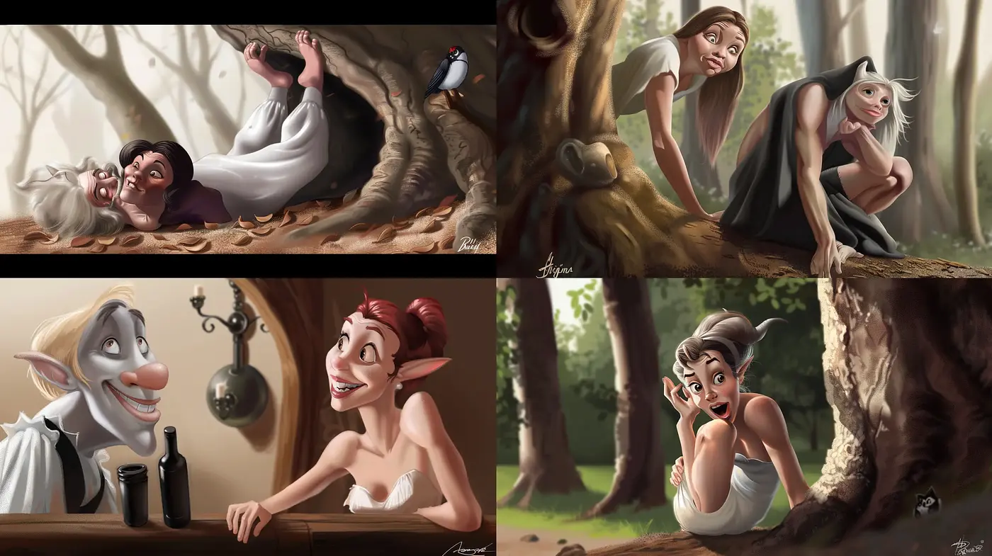 Enchanting Forest Whimsy: A Consistent Harmony of Playful Fantasy in Earthy Tones - Midjourney sref style