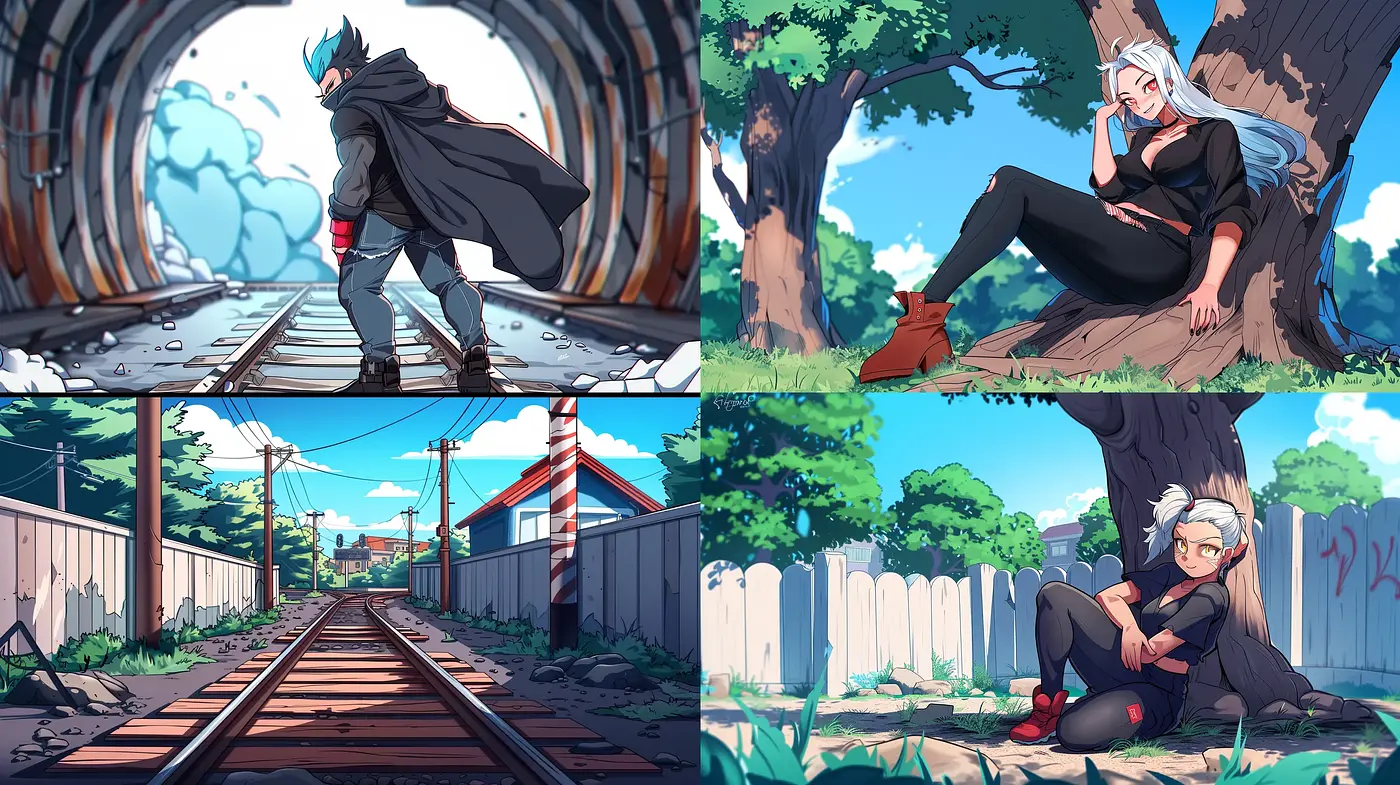 Consistently Stylish Anime-Inspired Visuals with a Dramatic Flair - Midjourney sref style