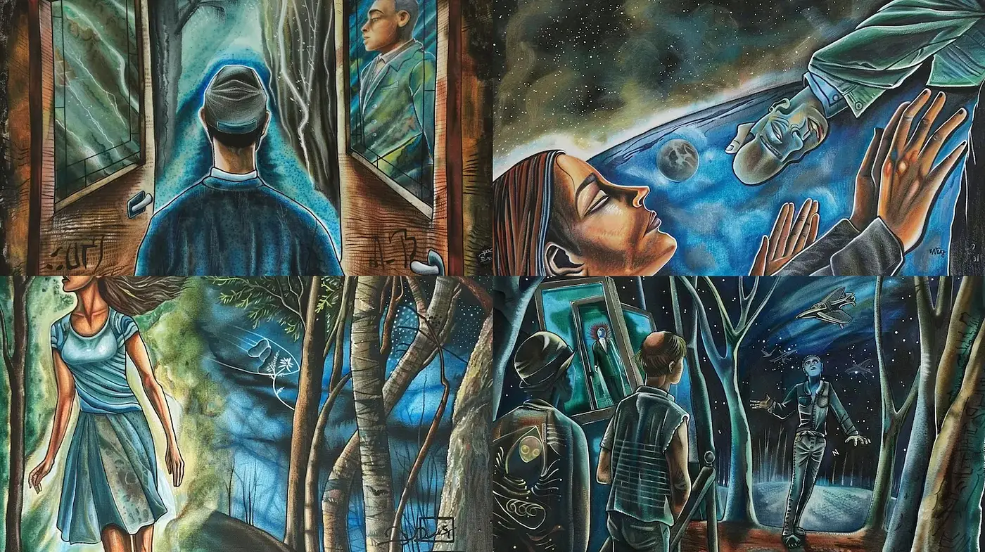 Ethereal Dreamlike Illustrations with a Modern Twist - Midjourney sref style