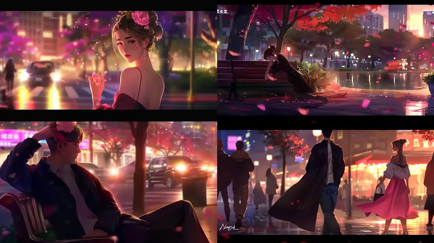 Twilight Ambiance in Enigmatic Urban Dreamscapes - Midjourney sref style