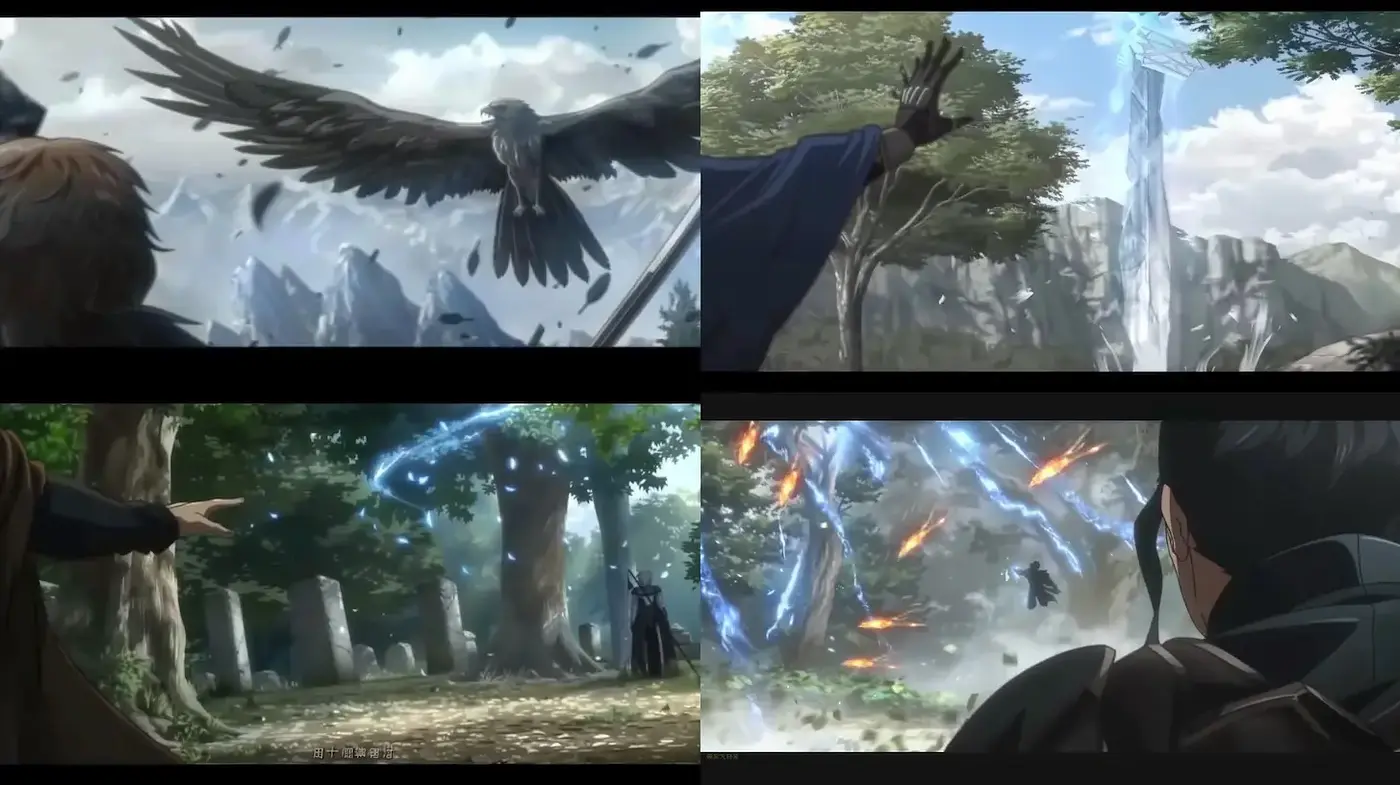 Epic Fantasy Scenes with a Dynamic and Dramatic Flair - Midjourney sref style