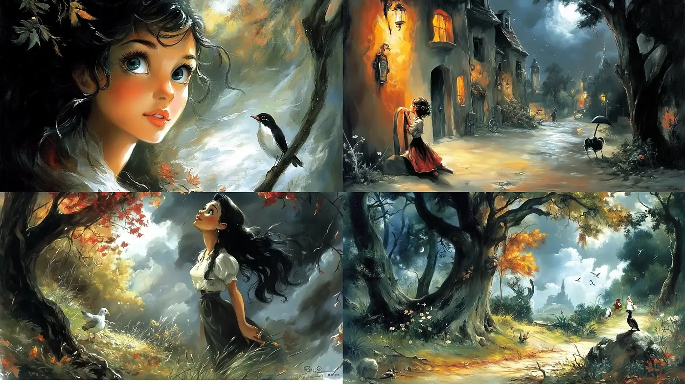 Whimsical Fantasia: Dreamlike Visions of Enchanted Forests and Fairy Tales - Midjourney sref style