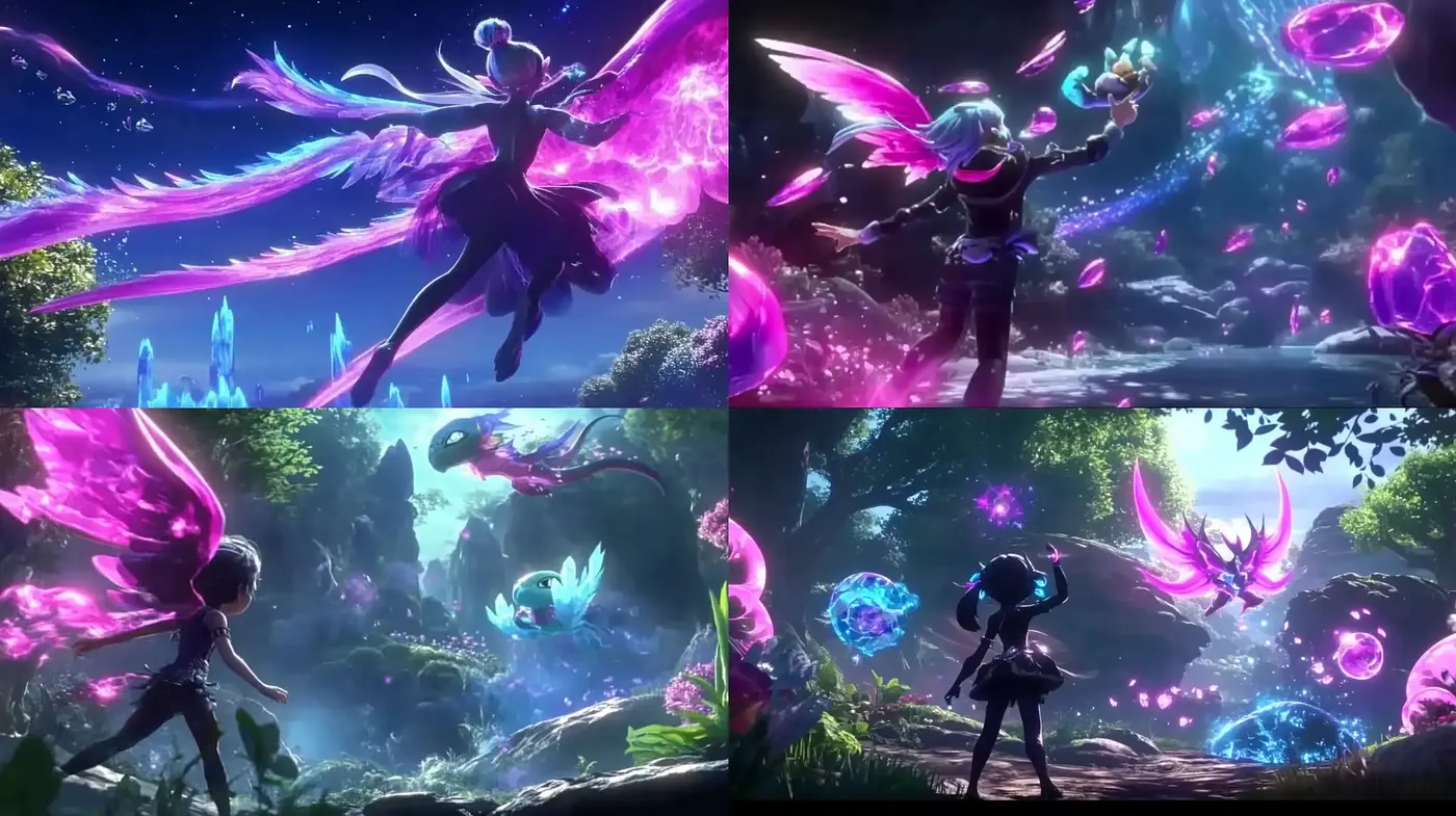 Enchanted Ethereal Dreamscapes: A Harmonious Blend of Luminous Flora and Fantasy - Midjourney sref style