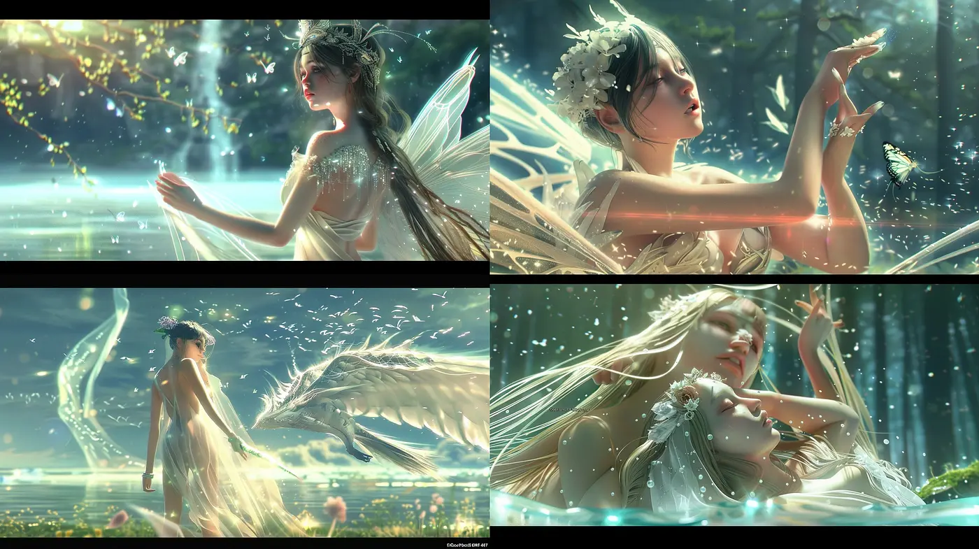 Ethereal Luminance: A Homage to Phantasmagorical Fantasy and Delicate Dreams - Midjourney sref style