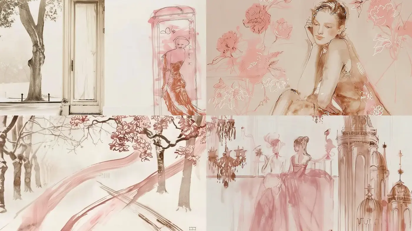Delicate Elegance with a Soft Watercolor Aesthetic - Midjourney sref style