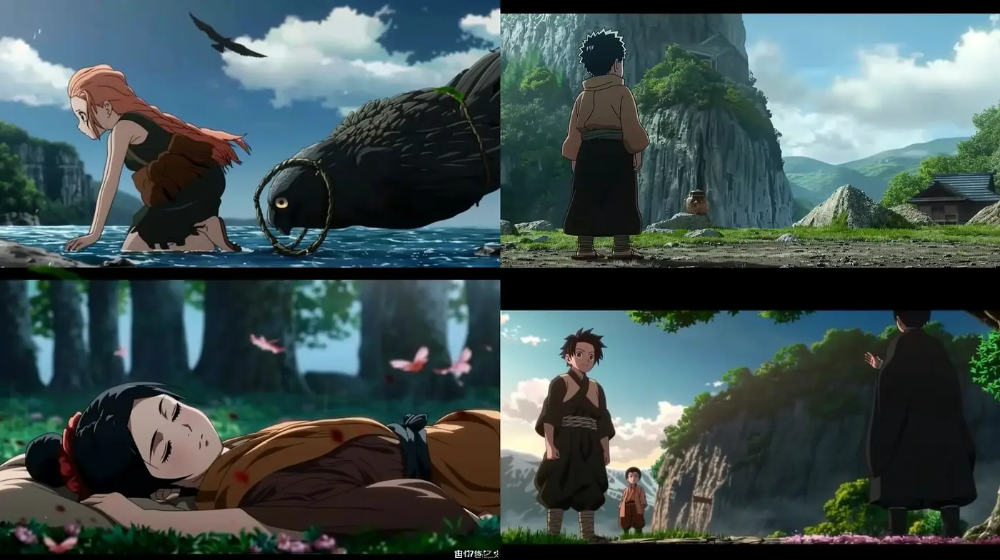 Ethereal Nature-Infused Anime Panoramas - Midjourney sref style