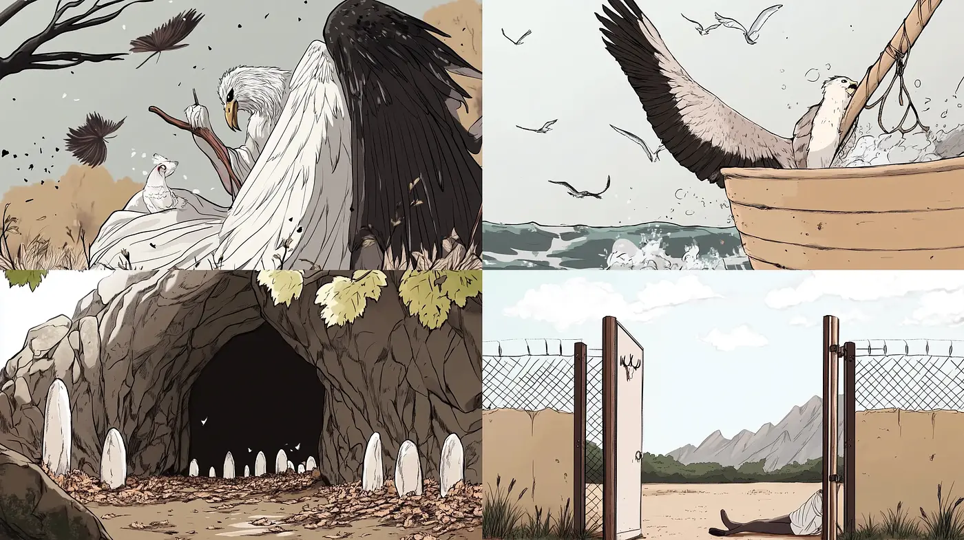 Timeless Serenity in Nature-Inspired Illustrations - Midjourney sref style