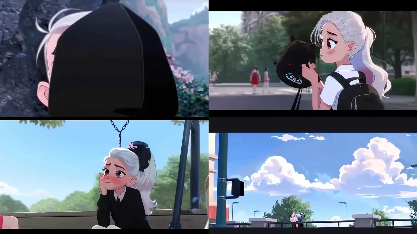 Contemporary Digital Anime-Inspired Aesthetic with Consistent Vibrance - Midjourney sref style