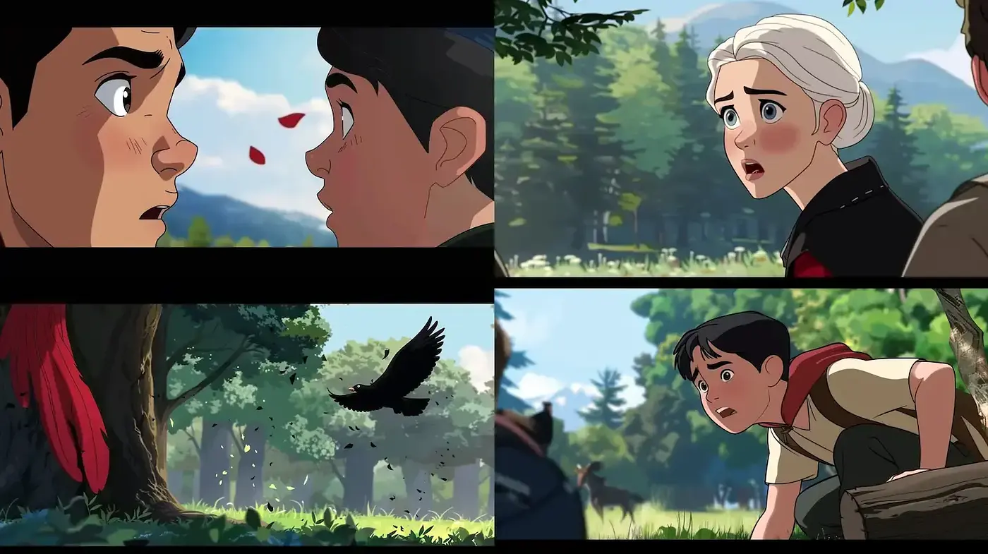 Charming and Whimsical Animated Style with Rich Textures and Emotional Depth - Midjourney sref style