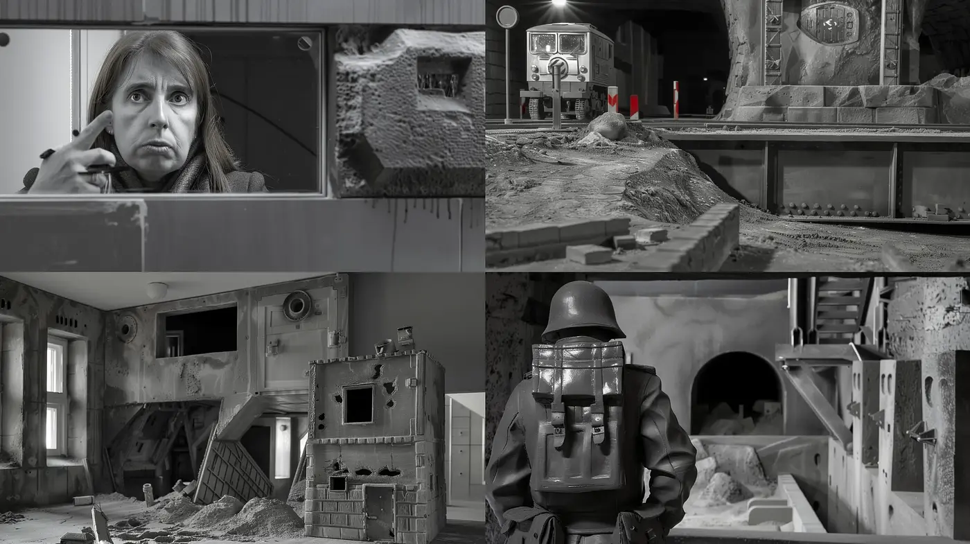 Monochromatic Dystopian Vistas with Cinematic Sci-Fi Overtones - Midjourney sref style
