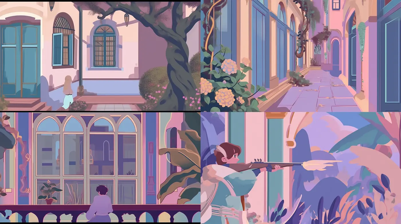 Pastel Dreamscape: A Harmonious Fusion of Serenity and Whimsy - Midjourney sref style