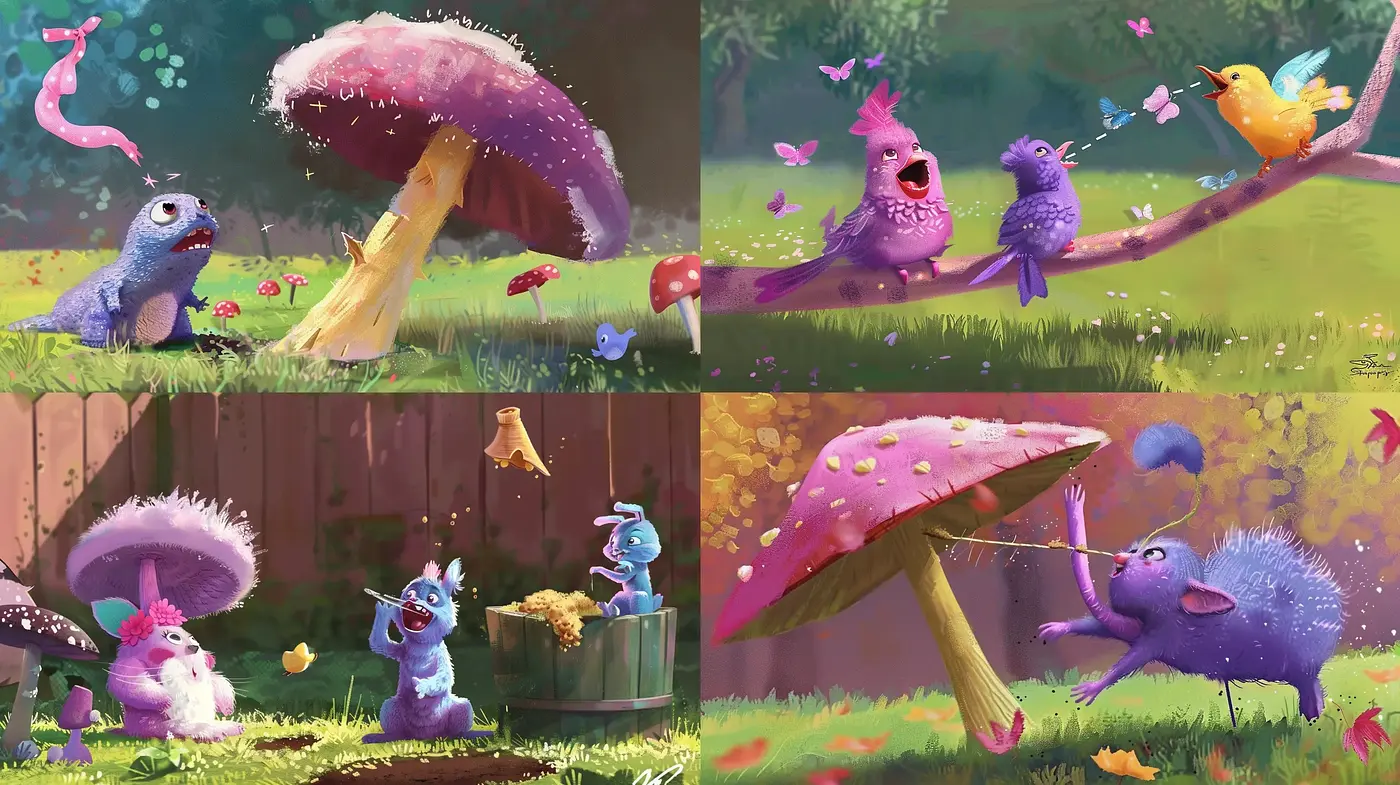 Enchanting Fauna of a Whimsical Wonderland - Midjourney sref style
