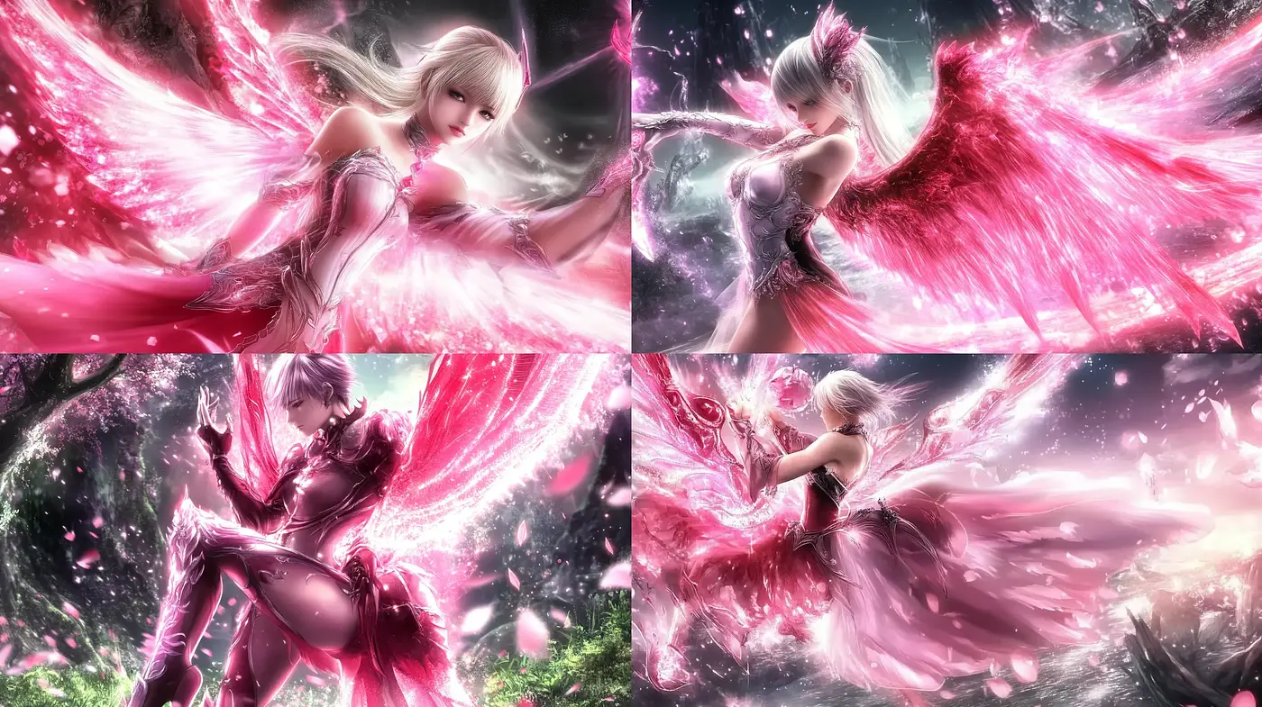 Ethereal Luminance: A Study of Light and Elegance in Dynamic Composition - Midjourney sref style