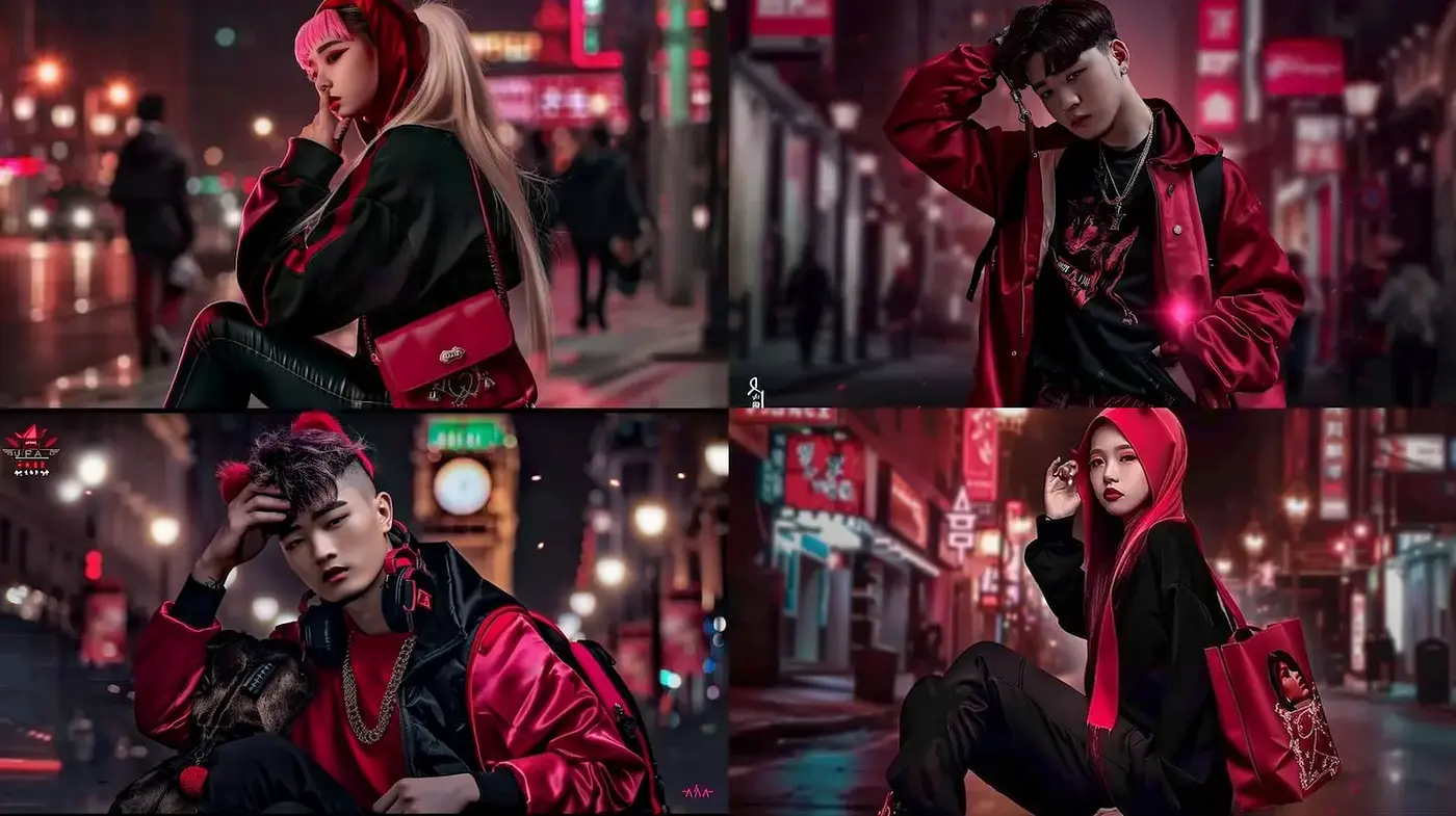 Dynamic Urban Aesthetic with a Dark, Cinematic Flair - Midjourney sref style