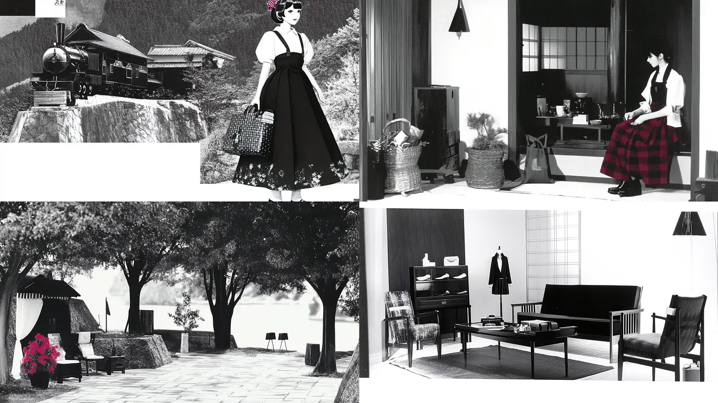 Monochromatic Elegance with a Timeless Classic Influence - Midjourney sref style