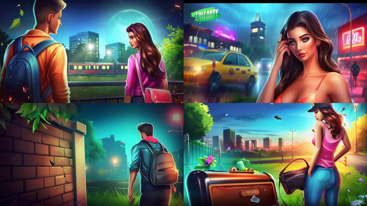 Luminous Dreamscape: A Fusion of Vibrant Hues and Surreal Glow - Midjourney sref style