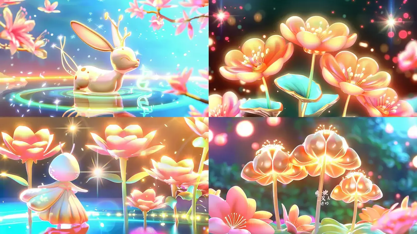 Whimsical and Dreamlike Floral Fantasy - Midjourney sref style