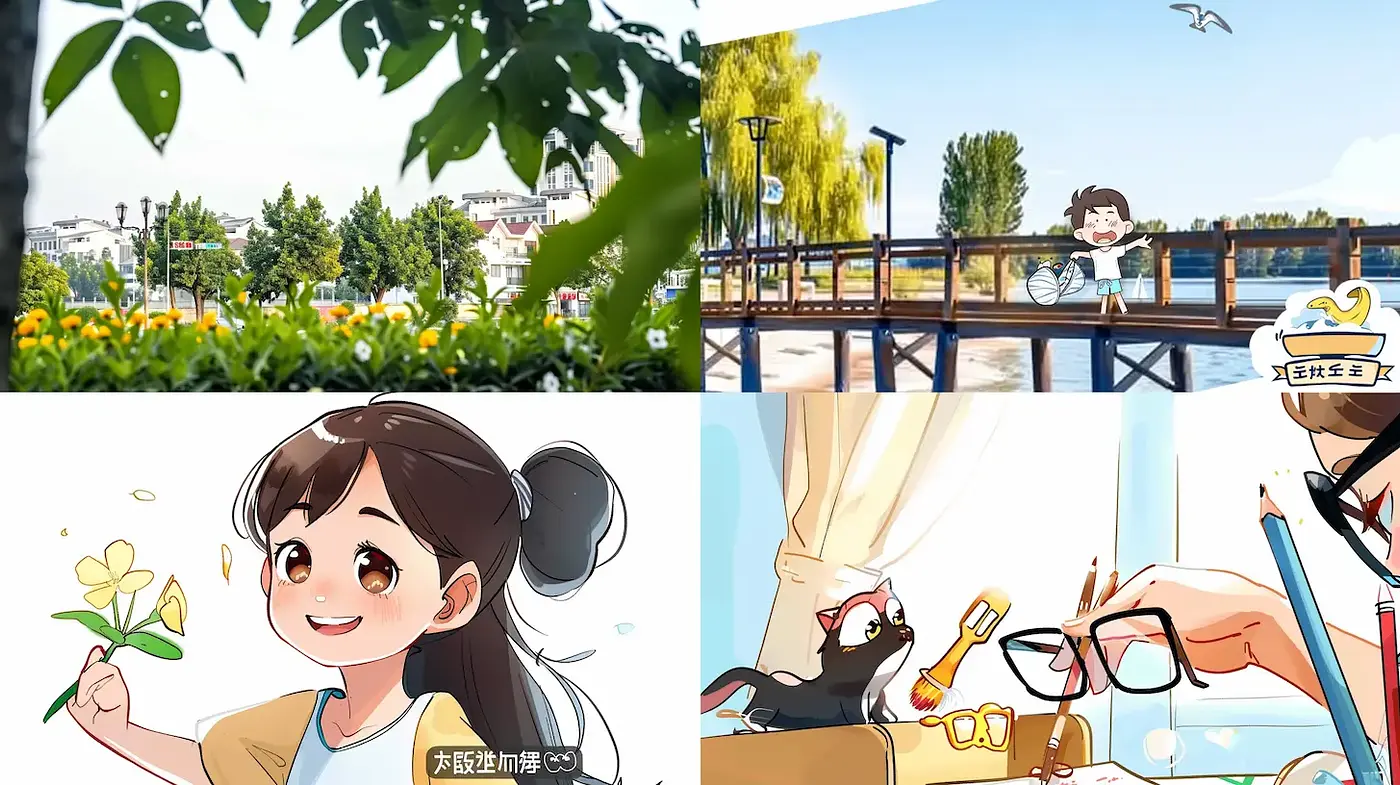 Whimsical and Vibrant Illustrations with Playful Charm - Midjourney sref style