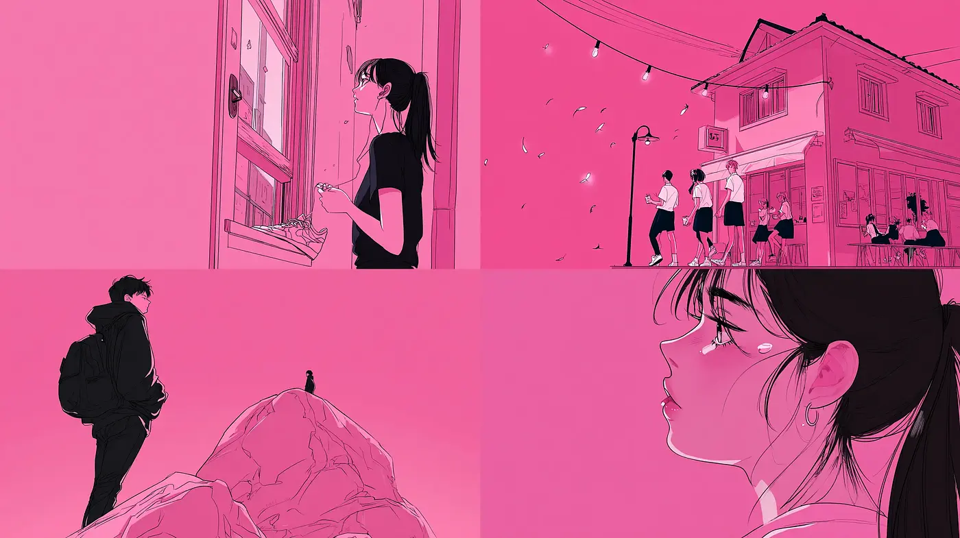 Vibrant Illustrative Style with a Modern Emotional Aesthetic - Midjourney sref style