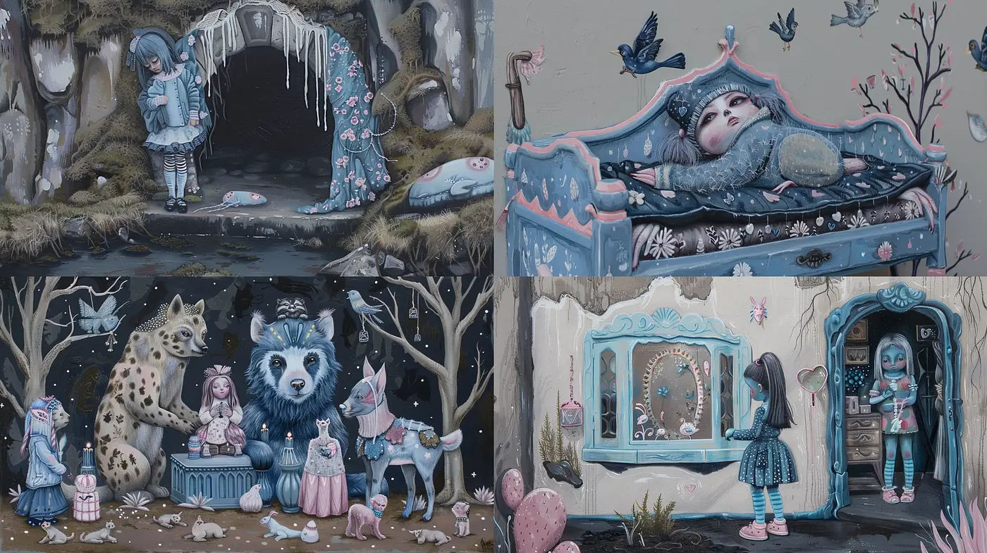 Whimsical Enchantment in a Dreamlike Pastel World - Midjourney sref style