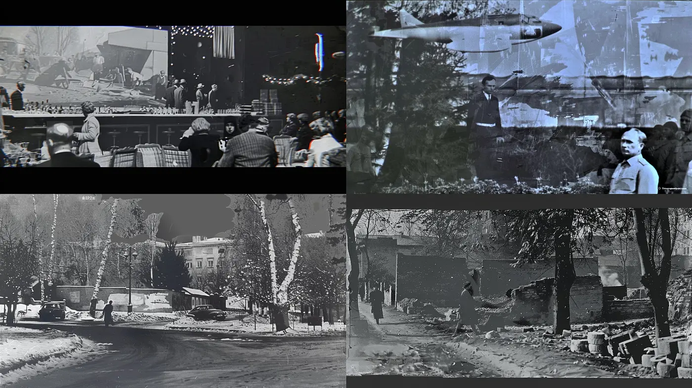 Monochromatic Echoes of a Bygone Era - Midjourney sref style